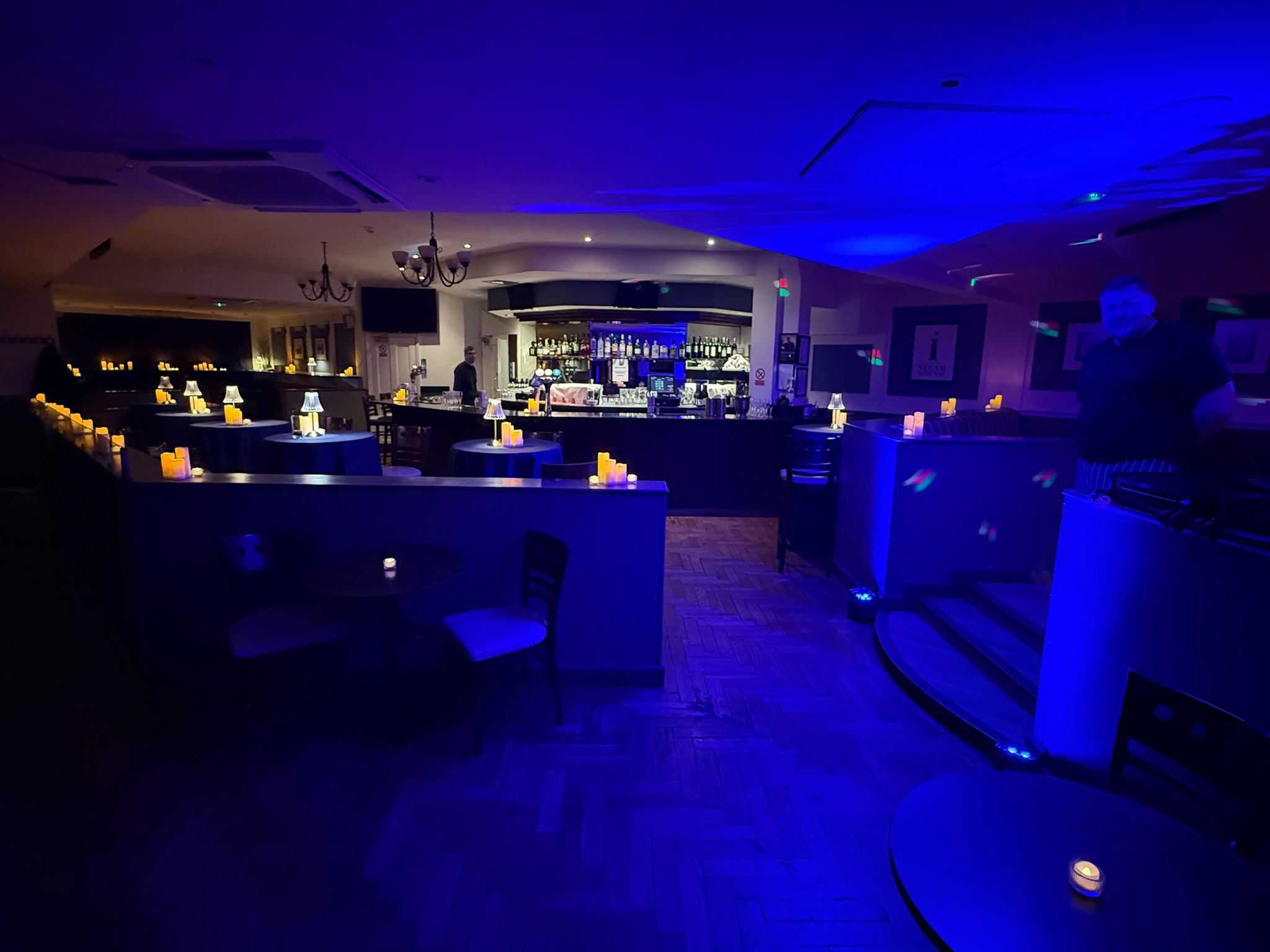 Steam Wine Bar interior — the full venue set for an evening